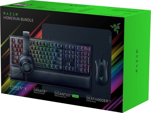 Razer ® homerun Bundle Teclado Mouse Audífonos Gamepad Gamer