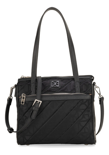 Bolsa Satchel Cloe Eresmi Mediano Color Negro