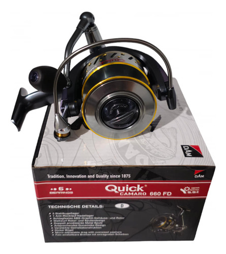 Carrete De Pesca Dam Quick Cámaro 660fd Para Mar 