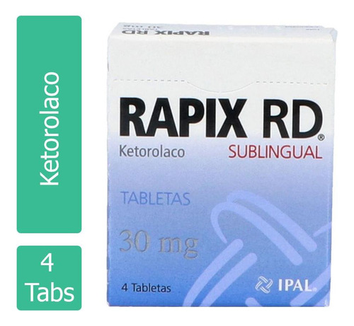 Rapix Rd 30 Mg Caja Con 4 Tabletas Sublinguales