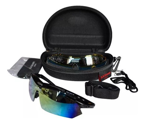 Lentes Tácticos De 4 Lunas Intercambiables Ciclismo Trekking