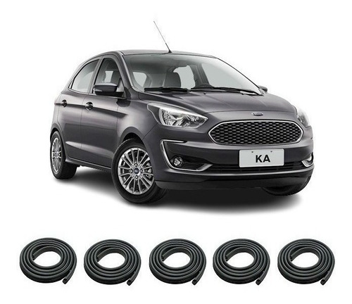 Ford Ka 5p 2016/22 Burletes Puertas Delanteras Traseras Baul