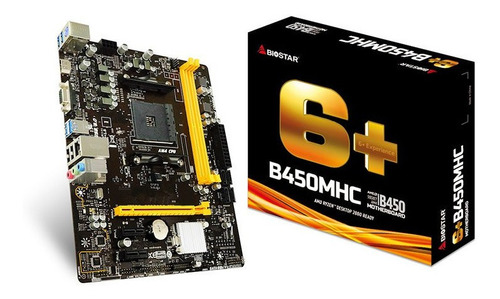 Tarjeta Madre Biostar B450mh Ddr4 Hdmi Vga Pcie M.2 Soc Am4
