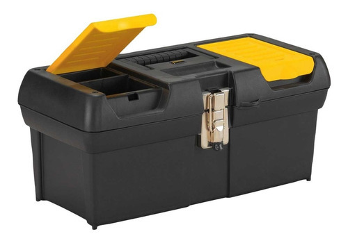 Caja Para Herramientas Stanley 016013r Con Bandeja 16 PuLG Color Negro/amarillo