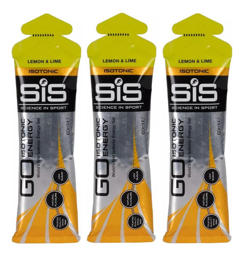 Gel De Carboidrato Sis Isotônico Go Energy Gel 3un Sabores