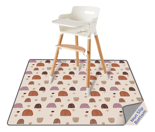 Blissful Diary Baby Splat Mat For Under High Chair, 51 X 51