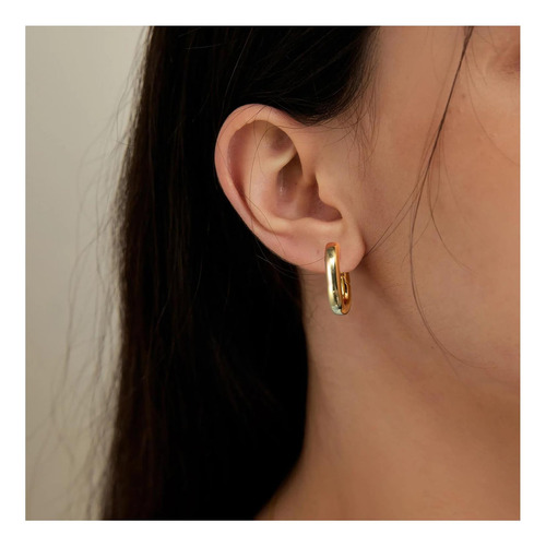 Pendientes De Aro De Oro Para Mujer A La Moda, Pendientes En