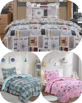 Comprar Quilt Cover Cubrecama Una Plaza Y Media  Vanedeco Blancobh