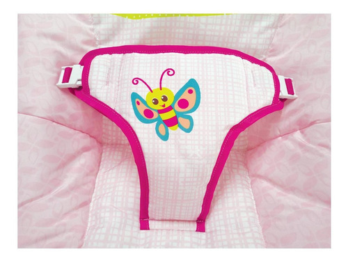 Silla Vibradora Bouncer Prinsel Rosa 2 En 1.