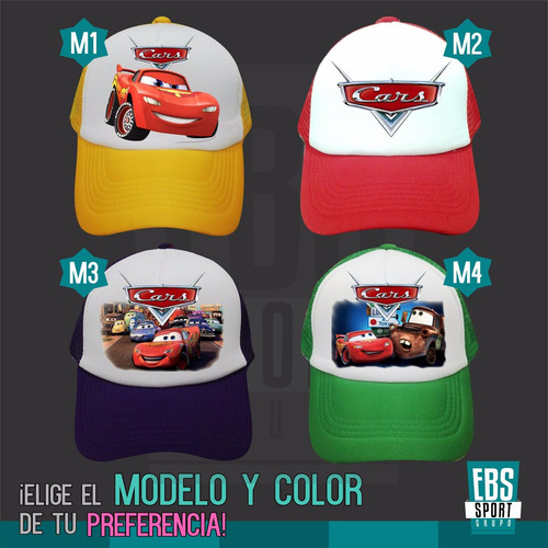 Gorra Para Niños Cars Transformers Ben10 Avengers