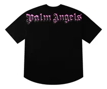 Comprar Remera Palm.angels Logo Oversize Negro Fucsia