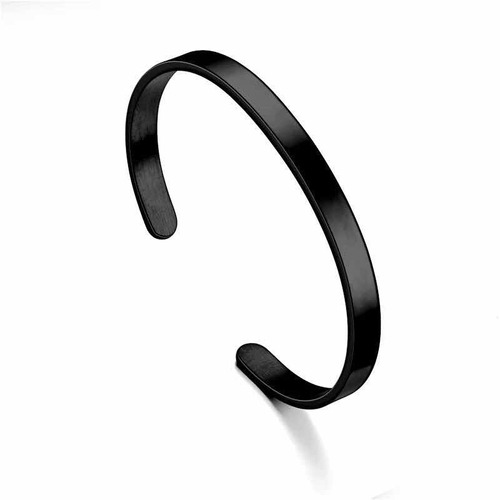 Pulsera Elegante Mate Minimalista Acero Inoxidable Ajusta