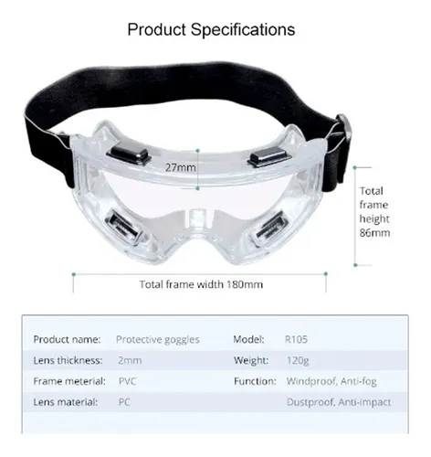 Goggles de proteccion medica sale