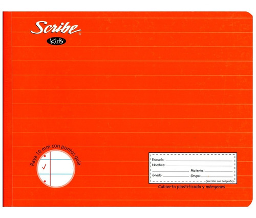 Cuaderno Italiano Preescolar Scribe Kids 1002501 Raya 10mm