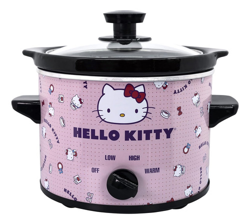 Olla De Cocción Lenta De 2 Cuartos De Galón De Hello Kitty -