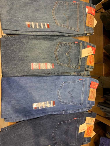 Imagen 6 de 6 de Jean Levis 510 Azul Osc. Y Pre La Skinny Ajustado Dos Colres