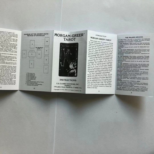 Guia Morgan De 12* 7 Cm Com Deck Tarot Greer Para Iniciantes