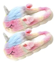 Comprar Pantuflas Unicornio Mujer Peluche Suave Comodas Suela Gruesa