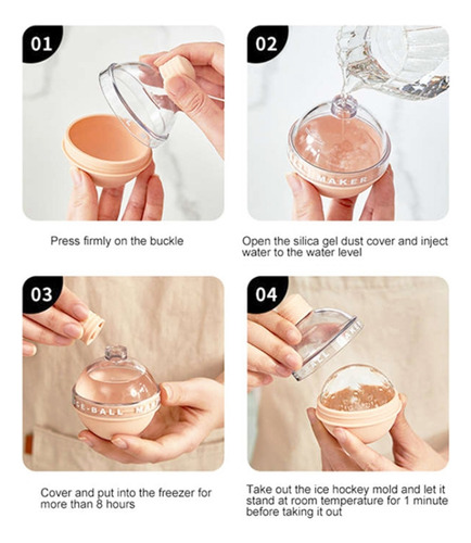 Molde De Silicona Para Bolas De Hielo Con Forma De Bombilla