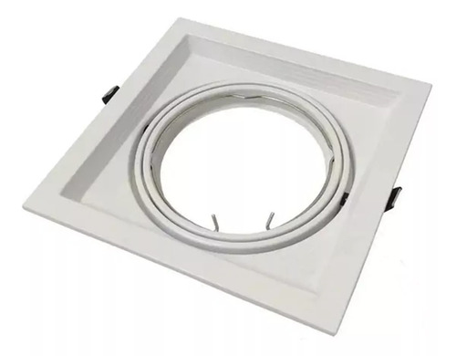 Spot De Embutir Cardanico 1 Luz Ar111 Led Blanco Negro