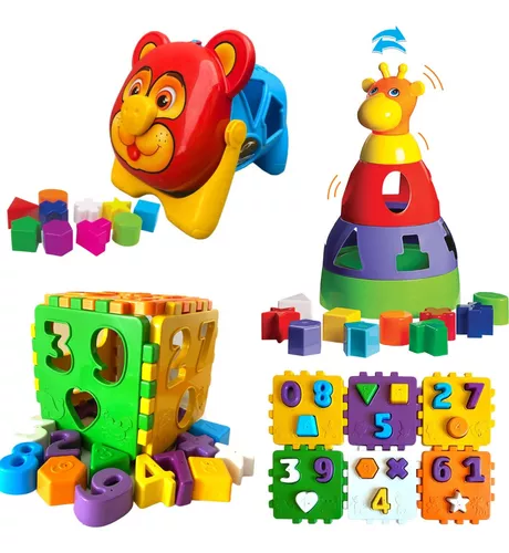 Brinquedo de Encaixe Infantil Para Bebê Progressivo Animais - Bambinno -  Brinquedos Educativos e Materiais Pedagógicos