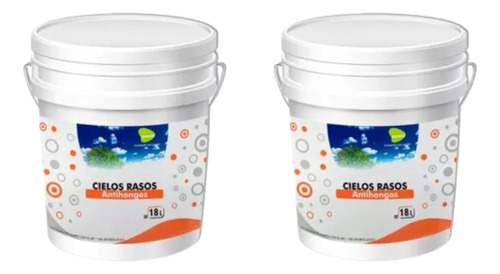 Pintura Cielos Rasos Antihongo Passol 18lts + 18lts Blanco