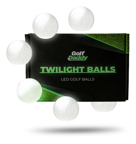 Golf Daddy Pelota Led Que Brillan Oscuridad Juego 6 Para 60