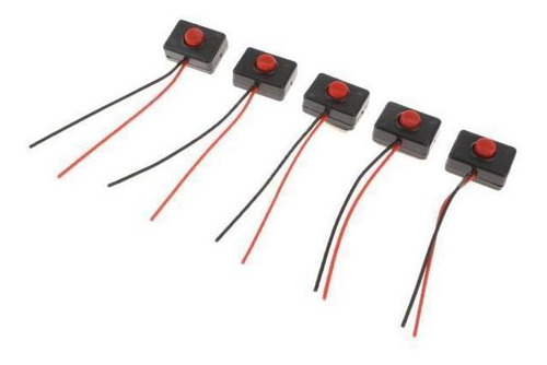 2 Interruptor De Botón Para Automotriz, Hecho De Plástico