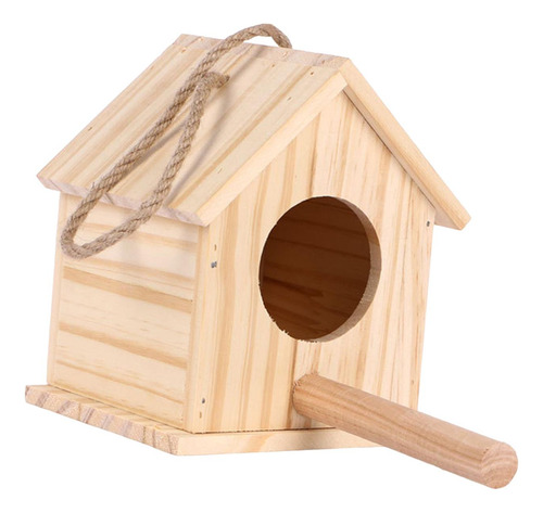 Casa De Madera Para Pájaros, Caja 12,5 Cm X 12 Cm X 15,5 Cm