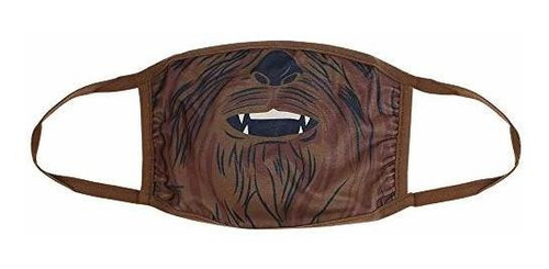 Chewbacca Star Wars Gathered Face Mask - Kids Face Cover