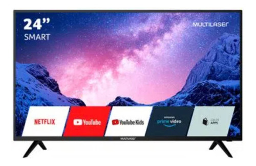 Smart TV Multilaser TL040 DLED Linux HD 24" 100V/220V