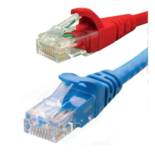 PATCH CORD CAT6 COBRE 0.5MT ROJO - AZUL WG