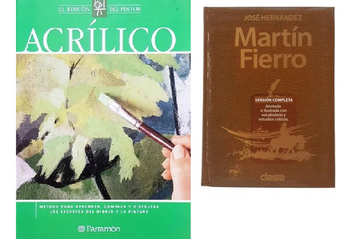 Pintura Acrilico  El Rincon Pintor - Martin Fierro De Regalo