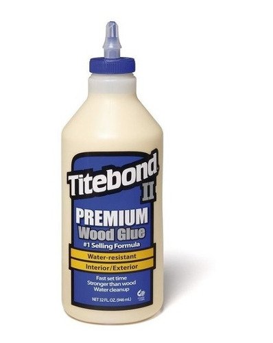 Titebond Ii Premium Wood Blue Botella 32 Oz (946 Ml)