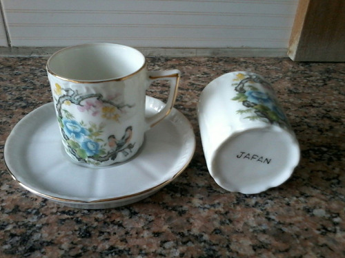 Juego Cafe X 6 Antiguo Porcelana Japan