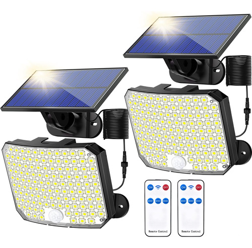 Luces Solares Exteriores 118 Led Con Sensor De Movimiento Ip