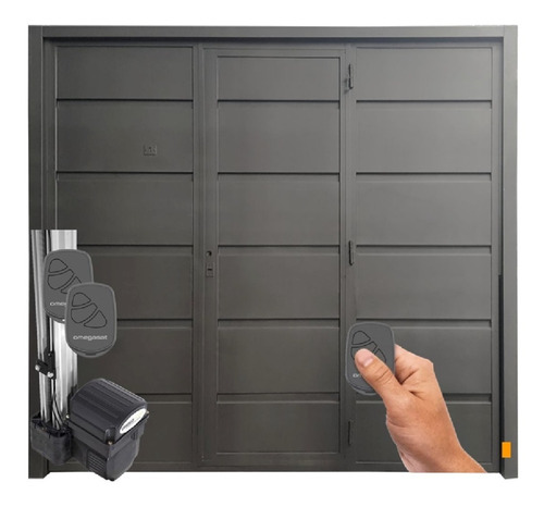 Porton Levadizo Puerta Garage De Chapa Automatico Motor 2.55 X2.05 Puerta De Escape