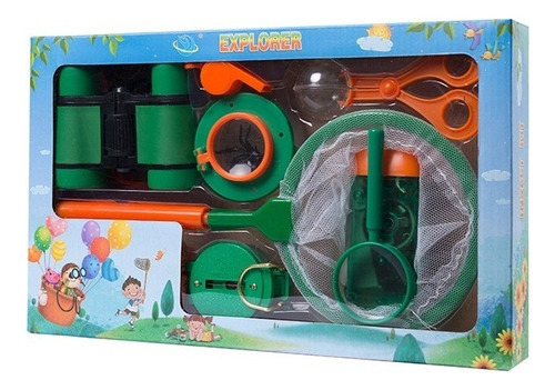 Kit Brinquedos Criança Para Explorar Escoteiro Acampar