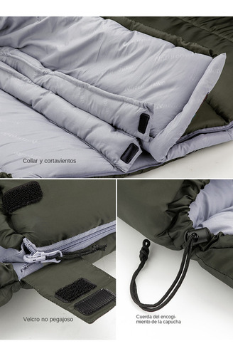 Saco De Dormir Com Capuz Em Forma De U Para Naturehike
