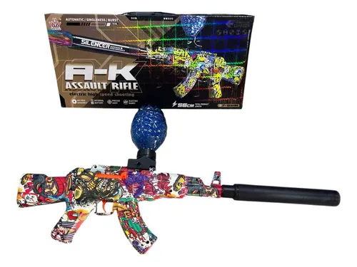 Pistola Bolas De Gel Hidrogel Juguete Ak47 Eléctrica