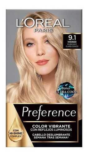 Tinte Para Cabello Preference L'oréal Paris Tono 9.1