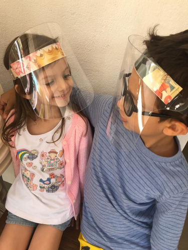 Imagem 3 de 7 de Máscara De Proteção Face Shield Infantil Exhimia