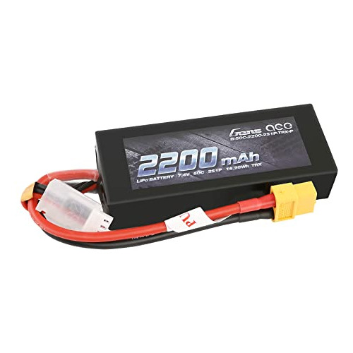 Batería Lipo Gens Ace 2s 2200mah 7.4v 50c Con Xt60 Para Rc