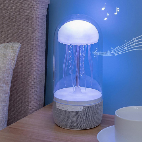 Lámpara De Noche Con Altavoz De Medusas Portátil, Lámpara