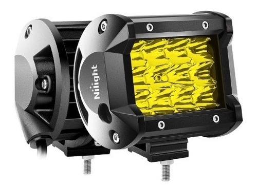 Faro 12 Led Cree 4 Pulgadas Amarillo  36w Tri-row Lp67