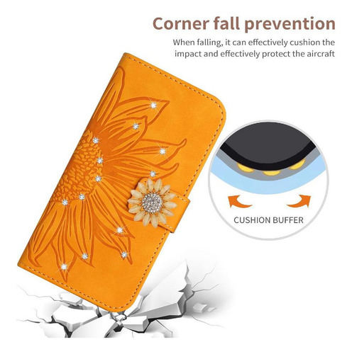 Funda For Xiaomi Redmi 14c Con Un Largo Cordón De Cuero