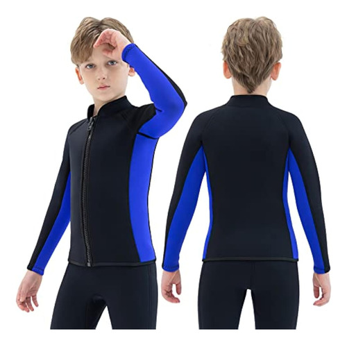 Mod-2147 Kids Wetsuit Top Jacket For Boys Girls Toddler