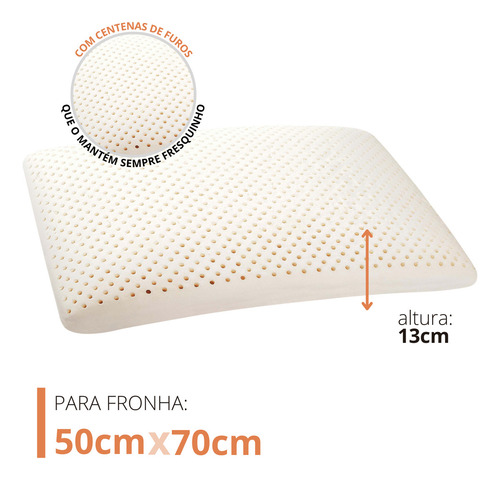 Kit Mix De Travesseiros De Látex Basic Flat E Soft