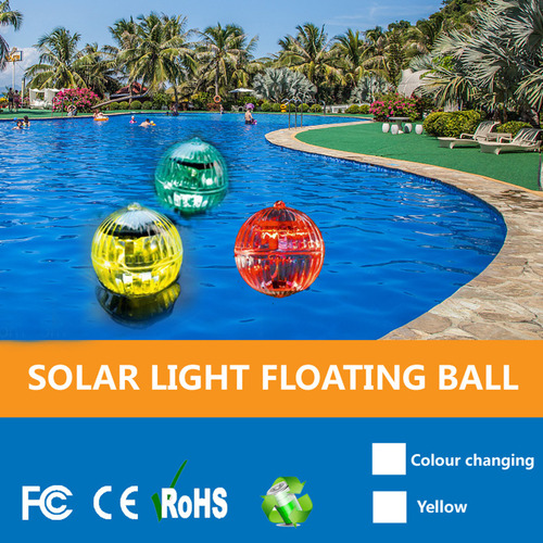 Natación Multicolor Flotante Solar En Forma De Bola Impermea