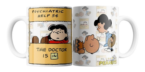 Tazas Snoopy Medica Psiquiatra Psiquiatría Cerámica Con Caja